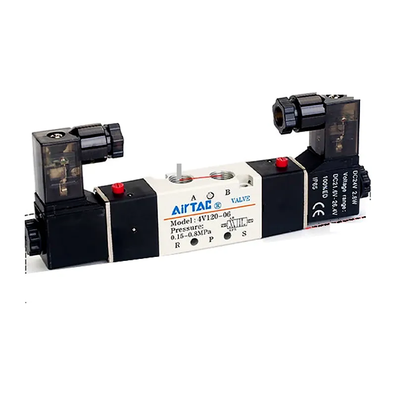 Airtac 4V100 double solenoid valve — 4V120-M5