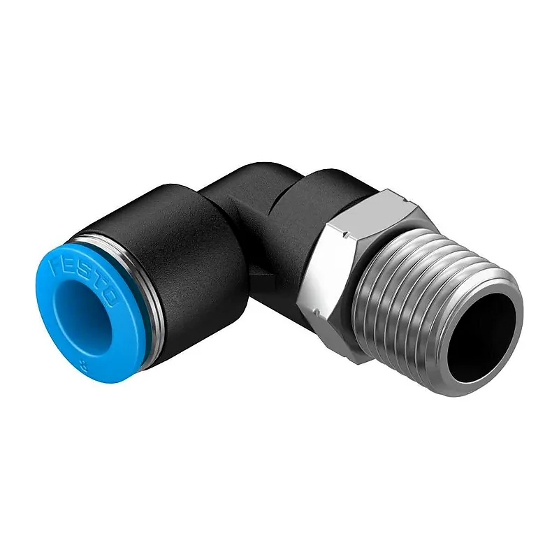 Festo QSL push-in L-fitting — QSL-1/4-8